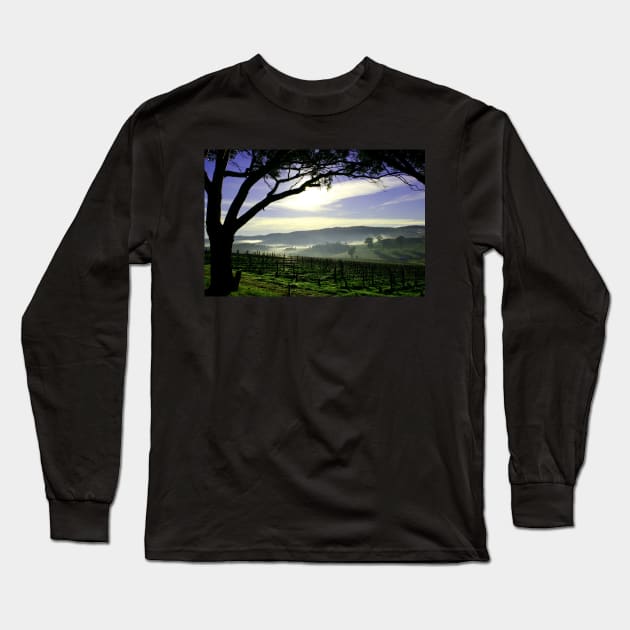 South Australia Barossa Landscape Long Sleeve T-Shirt by jwwallace